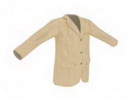Casual blazer for men 3d model preview
