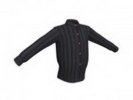 Striped shirts for men 3d model preview