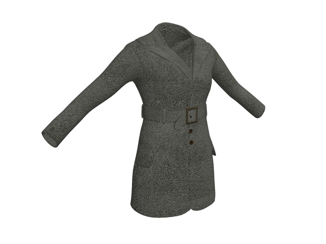 Winter overcoat for women 3d model 3ds max files free download - CadNav