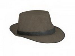 Fedora hat 3d model preview