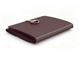 Leather trifold wallet 3d preview