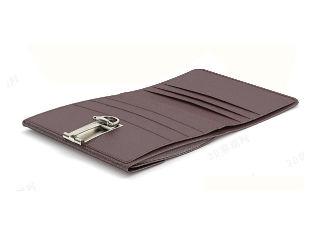 Bi-fold wallet 3d rendering
