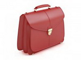 Women's business handbag 3d model preview