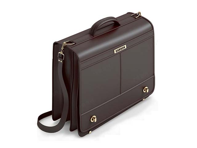 Vintage briefcase for men 3d rendering