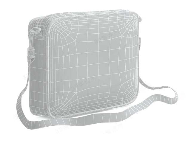 Shoulder bag for girl 3d rendering