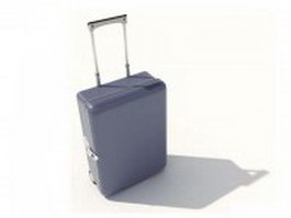 Hand luggage suitcase 3d model preview