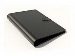 Briefcase folder case 3d model preview