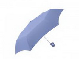 Royal blue umbrella 3d preview