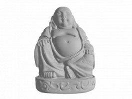 Statue of Maitreya Buddha 3d model preview