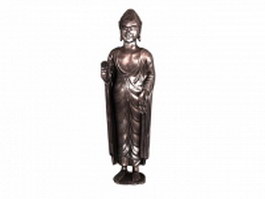Japanese Buddha statue 3d model preview