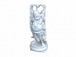 Ceramic buddha statue 3d model preview