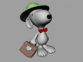 Snoopy 3d model preview
