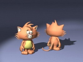 Tina cat 3d model preview