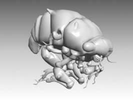 Giant monster bug 3d model preview