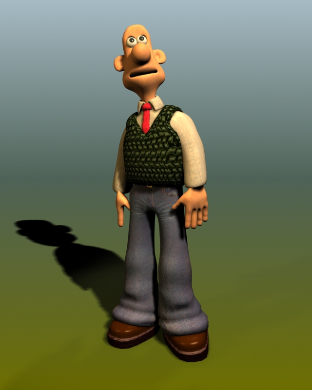 Rigged cartoon man character 3d model - CadNav