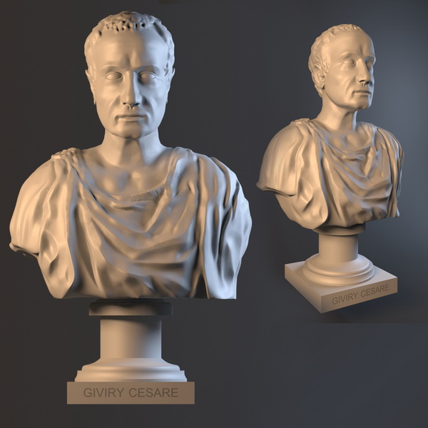 Bust Cesare sculpture statue 3d model 3ds max,FBX files free download ...