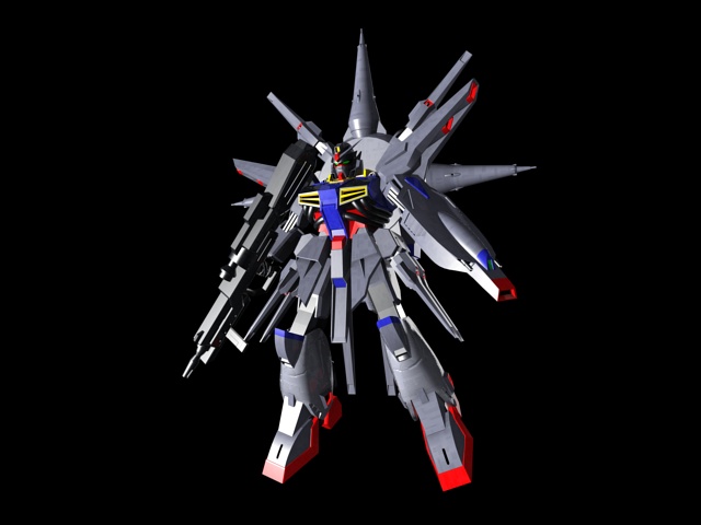 Providence Gundam 3d rendering