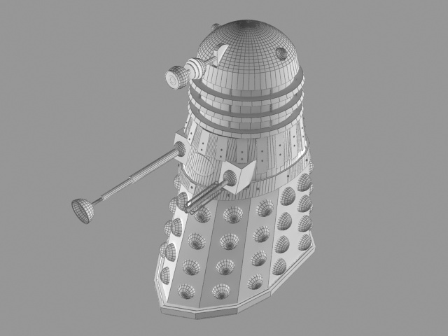 Mk4 Dalek 3d rendering