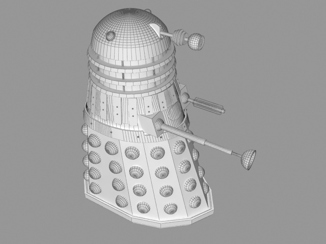 Mk4 Dalek 3d rendering