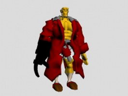Hellboy 3d model preview
