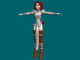 Elf female warrior 3d model 3ds max files free download - CadNav