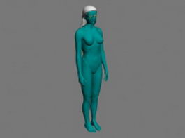 Greek woman 3d model preview