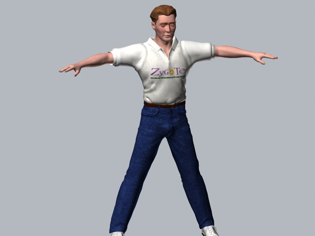 Casual man character 3d model 3ds max files free download 