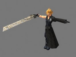 Cloud Strife 3d model preview