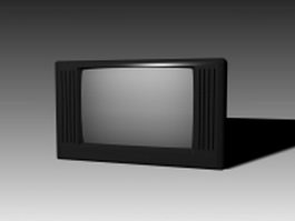 Larger CRT television 3d model preview