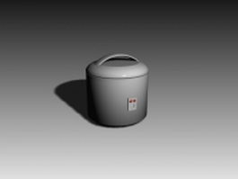 Small rice cooker 3d model preview