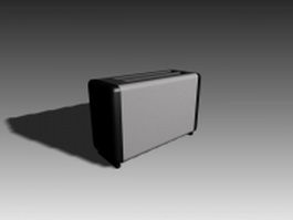 Two-slot toaster 3d model preview
