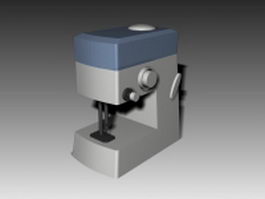 Electric sewing machine 3d model preview