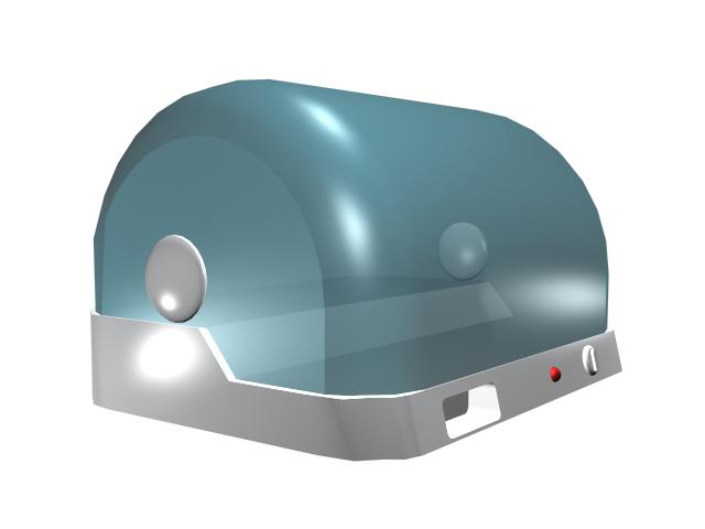Hot dog roller cooker 3d rendering