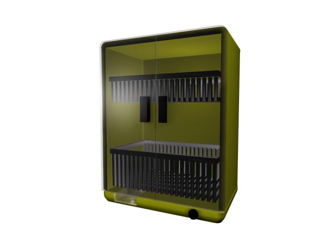 Kitchen sterilizer 3d rendering