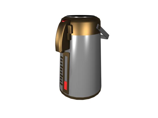 Electric thermos flask 3d rendering