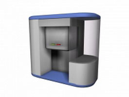 Desktop hot water dispenser 3d model preview