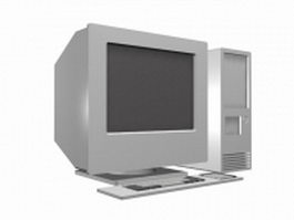 Personal desktop computer 3d model preview