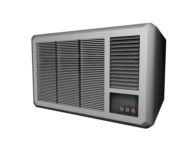 Window air conditioning unit 3d rendering