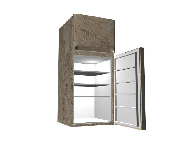 Home refrigerator 3d rendering