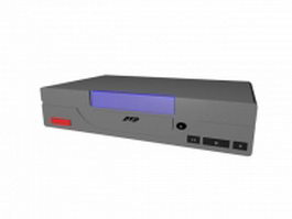 Domestic DVD player 3d model preview