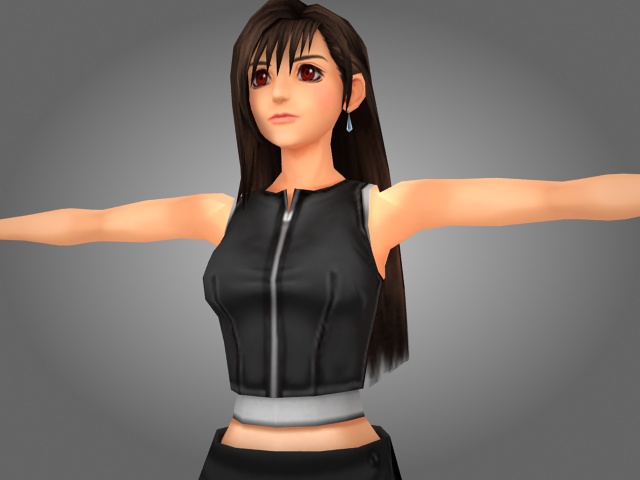 Fantasy Japanese girl 3d model 3ds max files free download ...