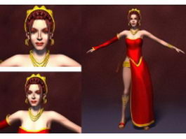 Princess of Persia 3d model preview