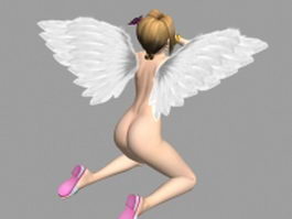 Angel girl 3d model preview