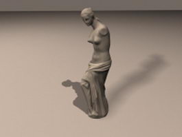 Venus statue 3d model preview