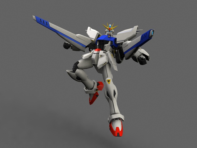 Mobile Suit Gundam F91 3d rendering