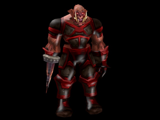 Orc Warrior 3d rendering