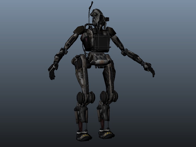 Titan robot 3d rendering