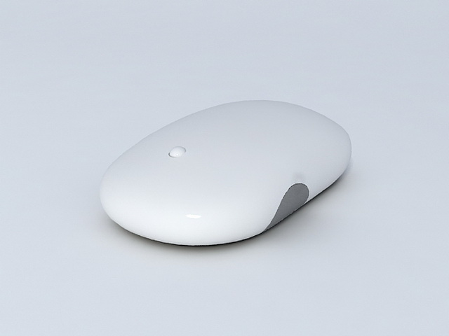 Apple mouse 3d rendering