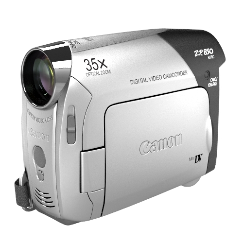 Canon ZR850 camcorder 3d rendering