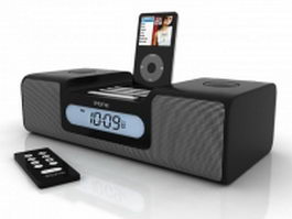 iHome iH6 MP3 docking station 3d preview